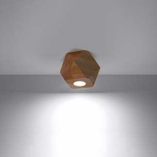 Taklampa brownY 1 naturträ