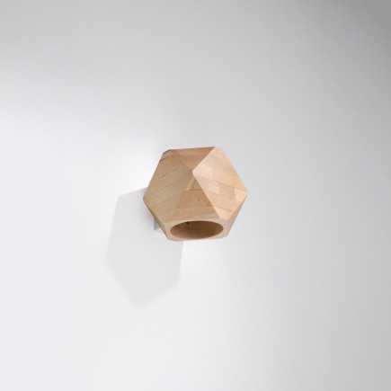 Vägglampa brownY naturträ