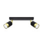Taklampa NERO 2 svart/guld Taklampa NERO 2 svart/guld