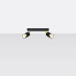 Taklampa NERO 2 svart/guld Taklampa NERO 2 svart/guld