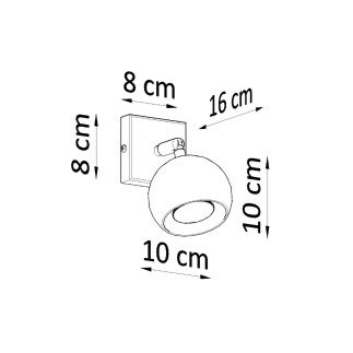 Vägglampa OCULARE svart