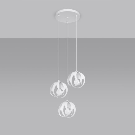 Pendel lampa TULOS 3P vit