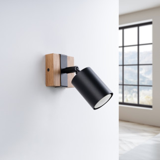 Vägglampa FAGER 1 svart
