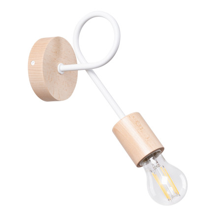 Vägglampa EMBER vit