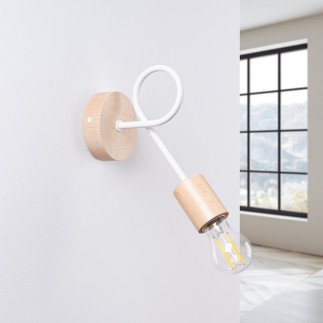 Vägglampa EMBER vit