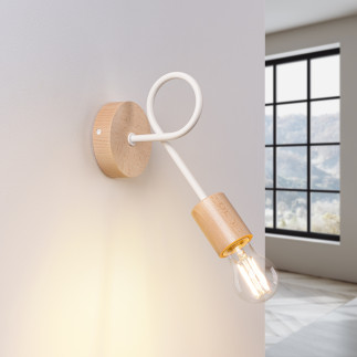 Vägglampa EMBER vit