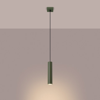 Taklampa LAGOS 1 olivgrön