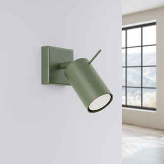 Vägglampa RING olivgrön