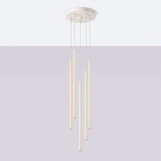 Taklampa PASTELO 5P beige