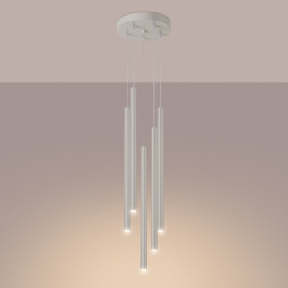 Taklampa PASTELO 5P beige
