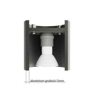 Taklampa ORBIS 2 grå