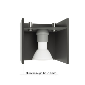 Taklampa QUAD 2 svart
