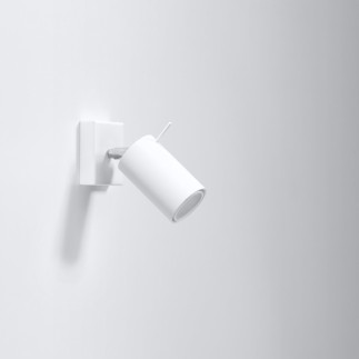 Vägglampa RING vit