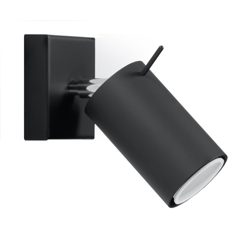 Vägglampa RING svart