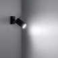 Vägglampa RING svart