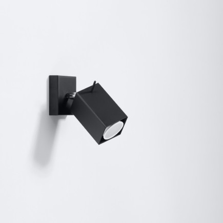 Vägglampa MERIDA svart