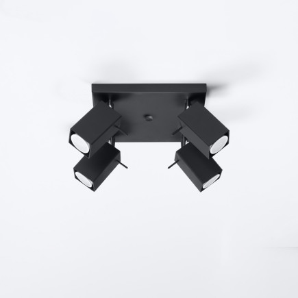 Taklampa MERIDA 4 svart