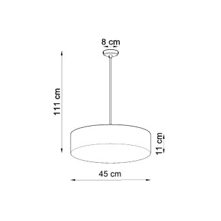 Pendel lampa ARENA 45 svart