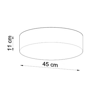 Taklampa ARENA 45 svart