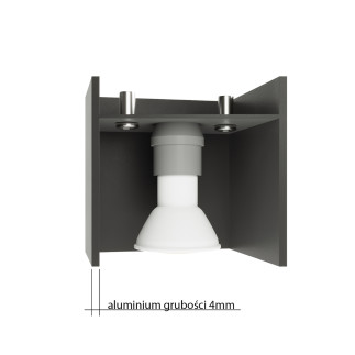 Vägglampa LOBO svart