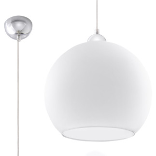Pendel lampa BALL vit