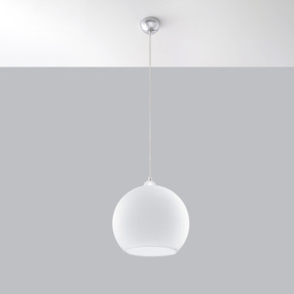 Pendel lampa BALL vit