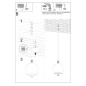 Pendel lampa BALL grafit