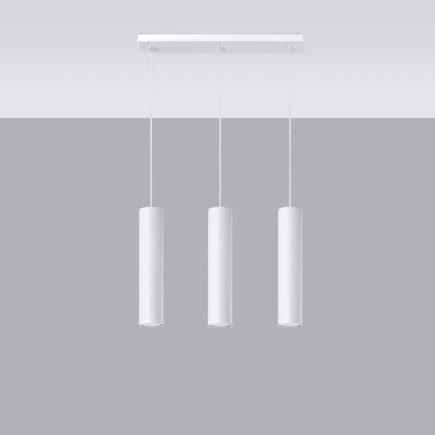 Pendel lampa LAGOS 3L vit