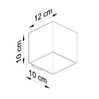 Vägglampa QUAD 1 antracit