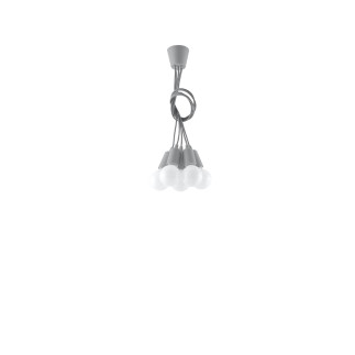 Pendel lampa DIEGO 5 grå