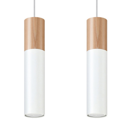 Pendel lampa PABLO 2 vit