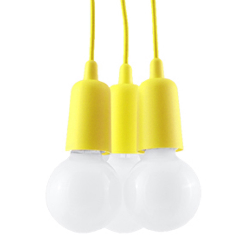 Pendel lampa DIEGO 3 gul Pendel lampa DIEGO 3 gul