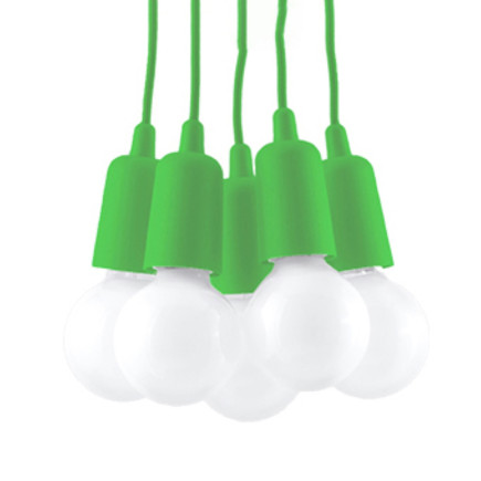 Pendel lampa DIEGO 5 grön