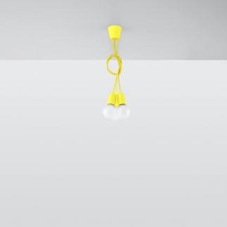 Pendel lampa DIEGO 3 gul