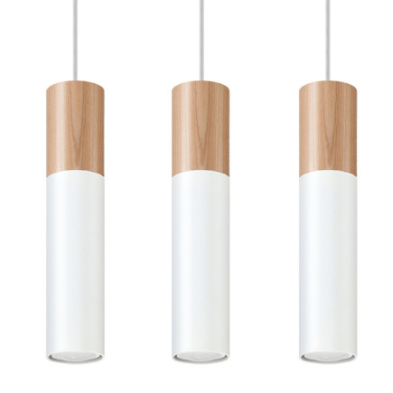 Pendel lampa PABLO 3 vit
