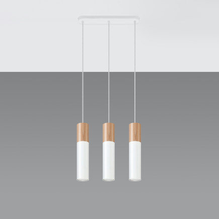 Pendel lampa PABLO 3 vit