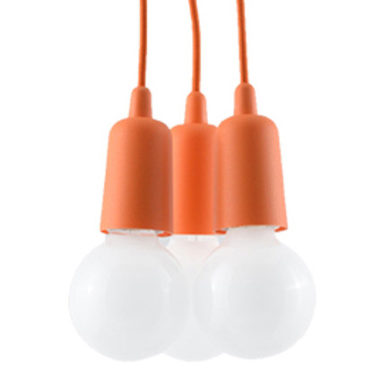 Pendel lampa DIEGO 3 orange
