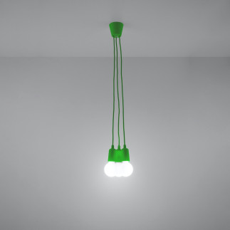 Pendel lampa DIEGO 3 grön