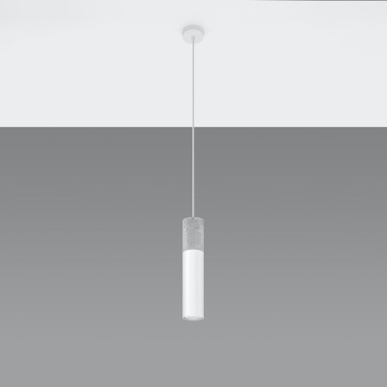 Pendel lampa BORGIO 1 vit