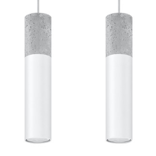Pendel lampa BORGIO 2 vit