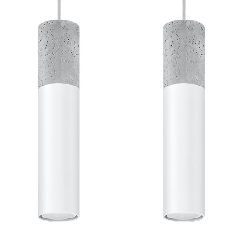 Pendel lampa BORGIO 2 vit