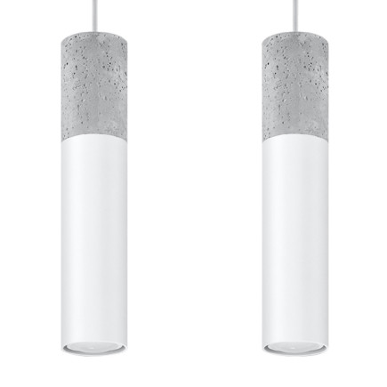 Pendel lampa BORGIO 2 vit