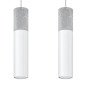 Pendel lampa BORGIO 2 vit