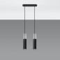 Pendel lampa BORGIO 2 svart