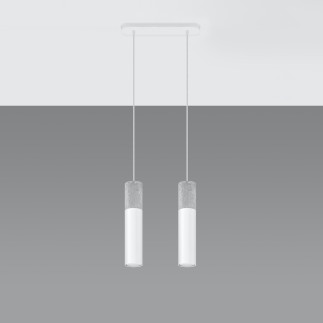 Pendel lampa BORGIO 2 vit