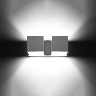 Vägglampa QUAD 2 vit