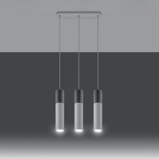 Pendel lampa BORGIO 3L vit