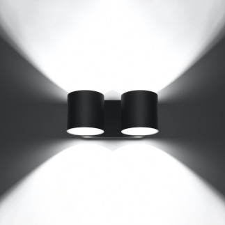 Vägglampa ORBIS 2 svart