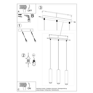 Pendel lampa LUVO 3L