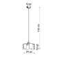 Pendel lampa TULIP vit